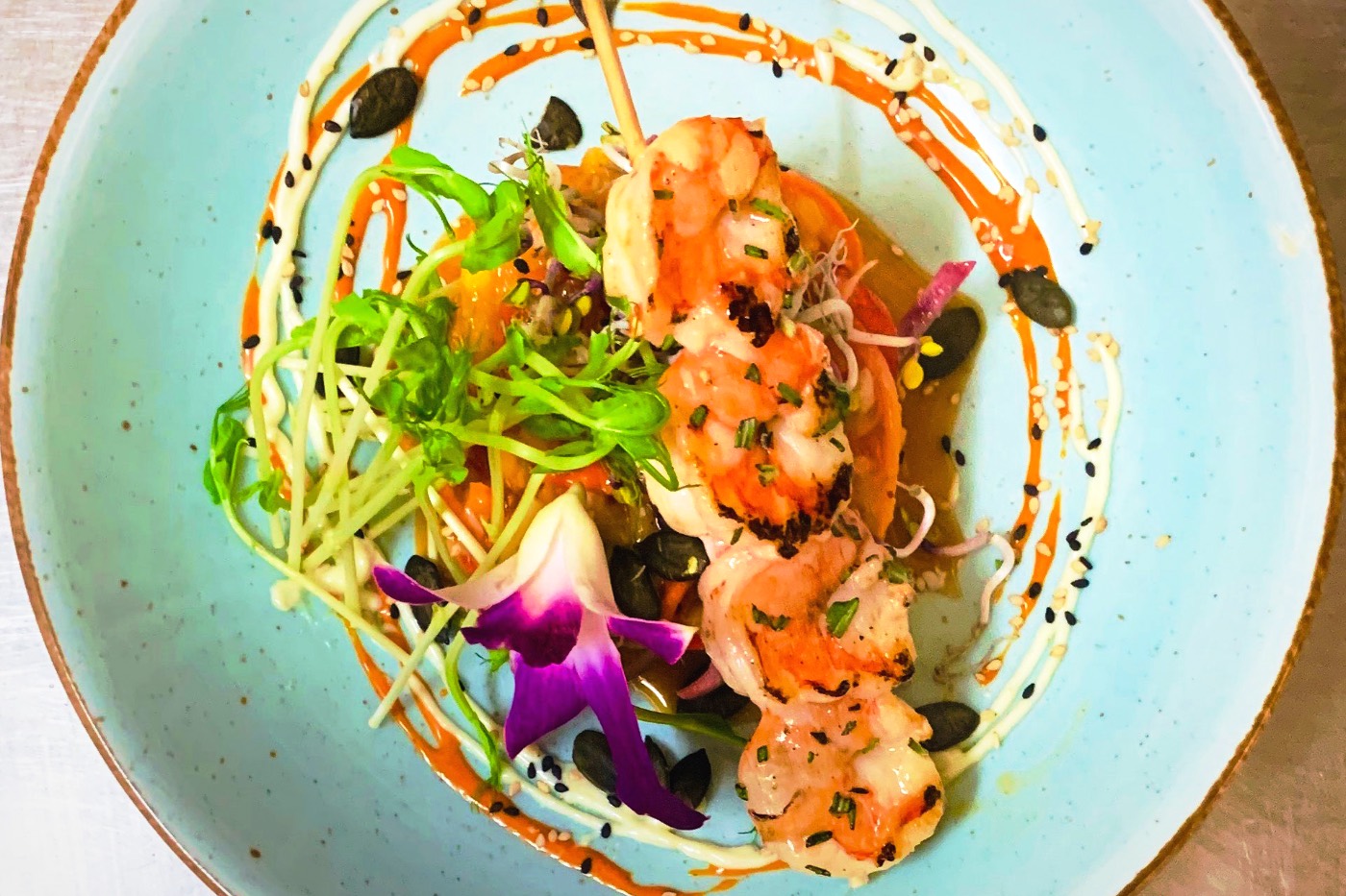 Gambas auf dem Teller